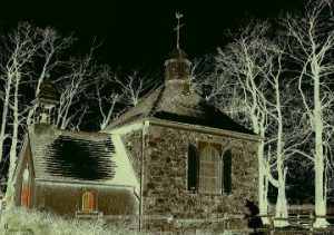 really old spooky church